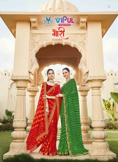 Gauri By Vipul Fancy Printed Saree Collection